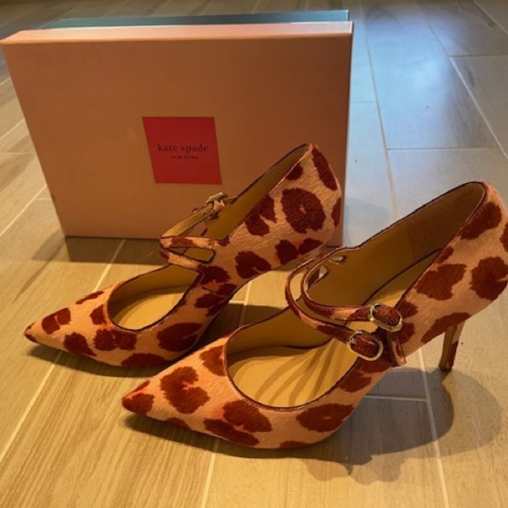 Kate Spade Pink and Brown Flats